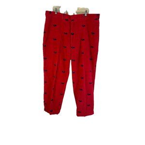 Vintage 80s Rockabilly Preppy Wide Whale Corduroy Whale Stitched Pants